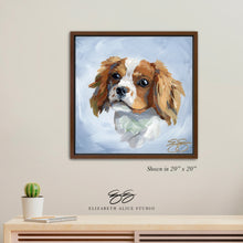 Load image into Gallery viewer, Cavalier King Charles Spaniel canvas wrap, available framed
