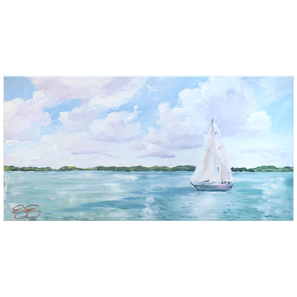 River Sail, a fine art print on paper