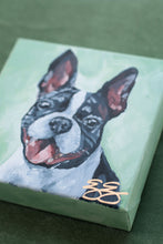 Load image into Gallery viewer, Boston Terrier - 6 x 6 original painting
