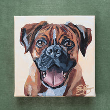 Load image into Gallery viewer, Boxer - 6 x 6 original painting
