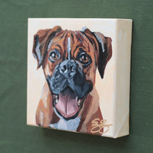 Load image into Gallery viewer, Boxer - 6 x 6 original painting
