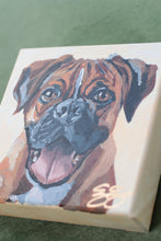 Load image into Gallery viewer, Boxer - 6 x 6 original painting
