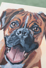 Load image into Gallery viewer, Boxer - 6 x 6 original painting
