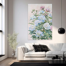 Load image into Gallery viewer, No. 397, White peonies chinoiserie floral fine art print on paper
