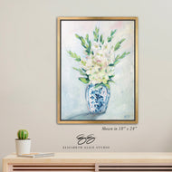 No. 112 Gladiolus canvas wrap, available framed