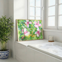 Load image into Gallery viewer, Hibiscus and Bird of Paradise, a fine art print on paper
