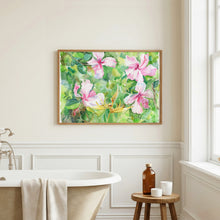 Load image into Gallery viewer, Hibiscus and Bird of Paradise, a fine art print on paper
