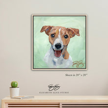 Load image into Gallery viewer, Jack Russell Terrier canvas wrap, available framed
