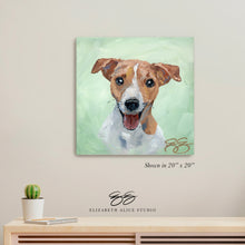 Load image into Gallery viewer, Jack Russell Terrier canvas wrap, available framed

