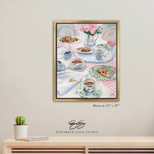 Load image into Gallery viewer, No. 144 Magnolia Tea and Scones canvas wrap, available framed
