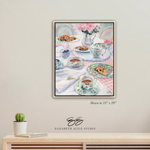 Load image into Gallery viewer, No. 144 Magnolia Tea and Scones canvas wrap, available framed
