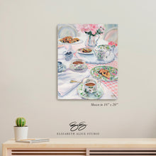 Load image into Gallery viewer, No. 144 Magnolia Tea and Scones canvas wrap, available framed
