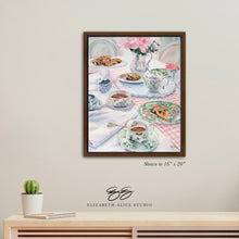 Load image into Gallery viewer, No. 144 Magnolia Tea and Scones canvas wrap, available framed
