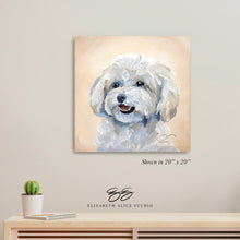 Load image into Gallery viewer, Maltese/Maltipoo canvas wrap, available framed
