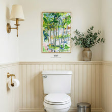 Load image into Gallery viewer, Palms at the Royal Hawaiian, a fine art print on paper
