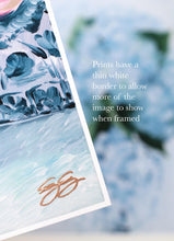 Load image into Gallery viewer, Cornflower paint palette, a fine art print on paper
