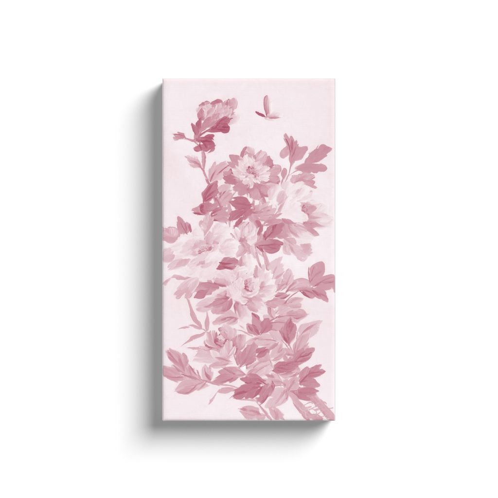 Eloise, a pink chinoiserie canvas wrap print