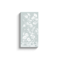 April, A Tonal Green Chinoiserie Canvas Wrap, available framed