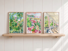 Load image into Gallery viewer, Royal Hawaiian set D, gallery wall of 3 fine art prints on paper

