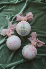 Load image into Gallery viewer, 2024 pink bow tree hand-painted ornament
