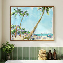 Load image into Gallery viewer, Morning on Waikiki Beach, a fine art print on paper
