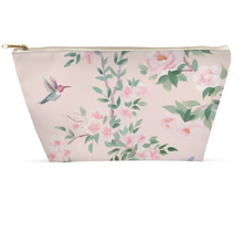Load image into Gallery viewer, April pink chinoiserie accessory pouch

