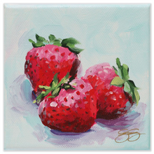 Load image into Gallery viewer, Strawberries fine art print
