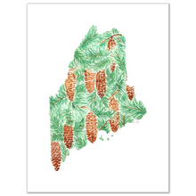 Load image into Gallery viewer, Maine White Pine Cone and Tassel fine art print
