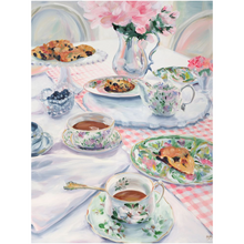 Load image into Gallery viewer, Magnolia Tea and Scones, a fine art print on canvas
