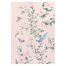 Load image into Gallery viewer, April pink chinoiserie note card set
