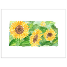 Load image into Gallery viewer, Kansas Sunflower fine art print
