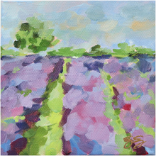 Load image into Gallery viewer, Lavender Fields No. 1, a fine art print on canvas

