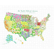 Load image into Gallery viewer, United States state flower jigsaw puzzle

