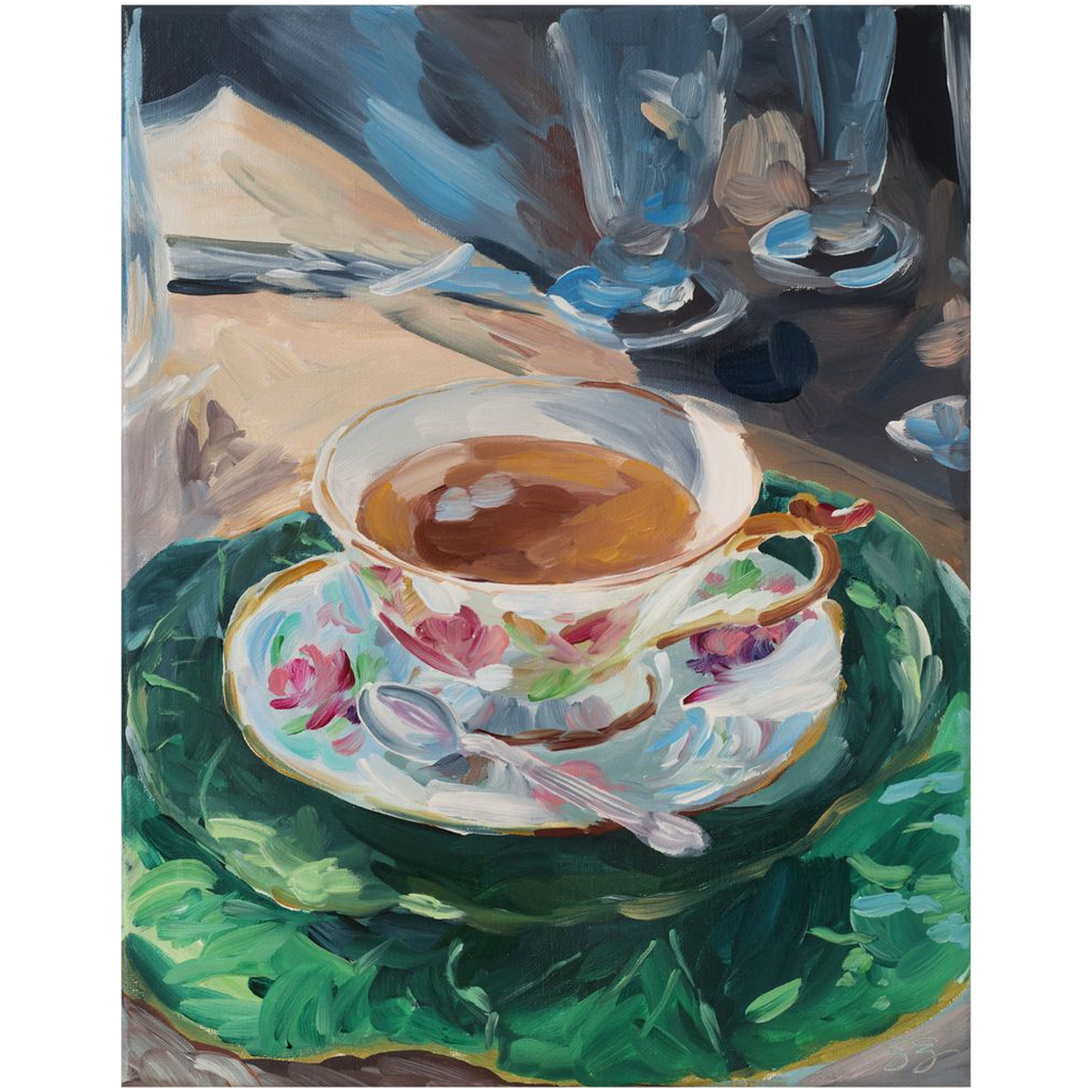 Afternoon Tea, a fine art print on canvas
