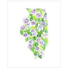 Load image into Gallery viewer, Illinois Violet fine art print
