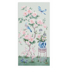 Load image into Gallery viewer, June, a green chinoiserie canvas wrap
