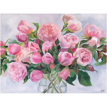 Load image into Gallery viewer, Garden Rose, a fine art print on canvas
