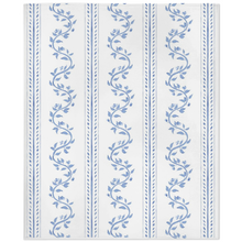 Load image into Gallery viewer, Minky blanket, Vine stripe blue
