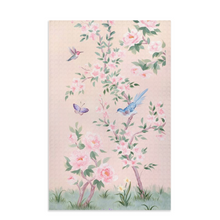 Load image into Gallery viewer, April pink chinoiserie Dish Towel

