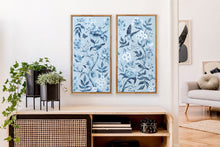 Load image into Gallery viewer, Blue Chinoiserie No. 2, a canvas wrap print
