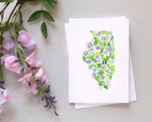 Load image into Gallery viewer, Illinois Violet note card set
