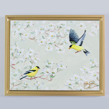 Load image into Gallery viewer, Goldfinch and Dogwood - 11 x 14
