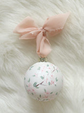 Load image into Gallery viewer, Blue bird &amp; cherry blossom hand-painted ornament
