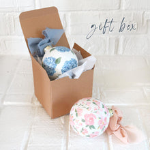 Load image into Gallery viewer, Blue bird &amp; cherry blossom hand-painted ornament
