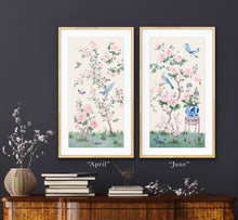 Load image into Gallery viewer, June, an ivory chinoiserie fine art print on paper
