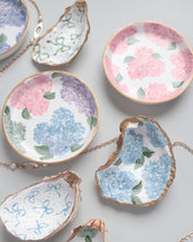 Load image into Gallery viewer, Hand-painted trinket dish: pink hydrangea
