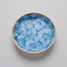 Load image into Gallery viewer, Hand-painted trinket dish: Dark blue hydrangea
