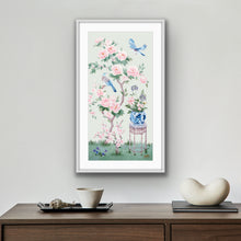 Load image into Gallery viewer, June, a green chinoiserie fine art print on paper
