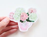 Hydrangea bouquet sticker, 