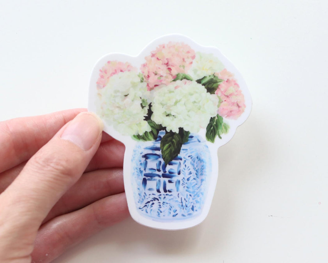 Hydrangea bouquet sticker, 